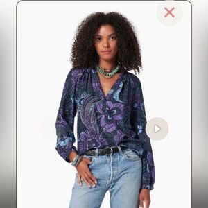 Xirena Blair Lantana Top - Purple Multi - Size XS